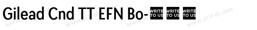 Gilead Cnd TT EFN Bo字体转换 Gilead Cnd TT EFN Bo字体转换